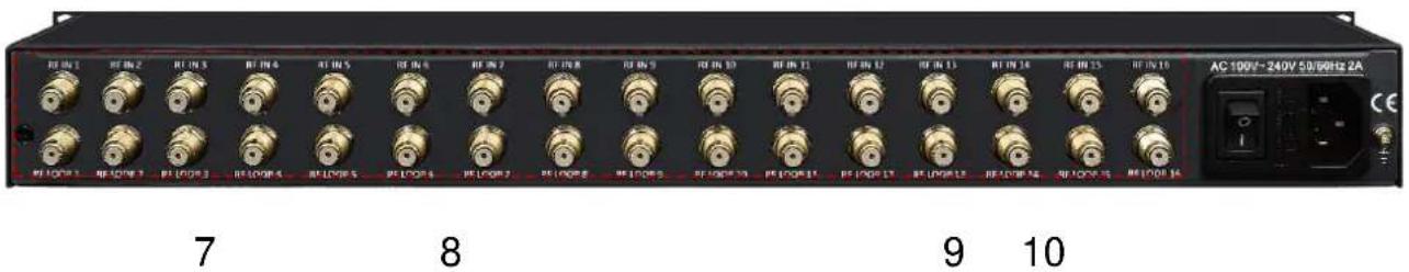 AC 100V~240V 5D/50Hz 2A 7 8 9 10
