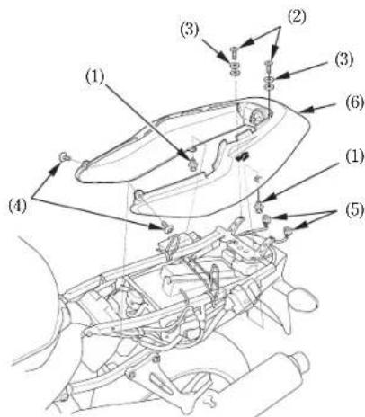 Honda Firestorm VTR1000F (2005) - GANCHOS DE SUJECIÓN DEL EQUIPAJE - 3