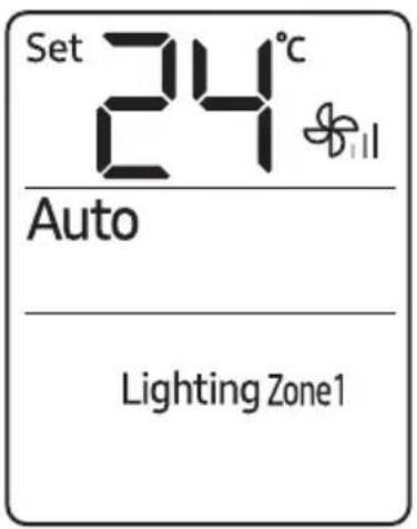 Set 24°C Auto Lighting Zone1