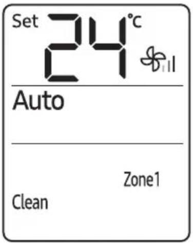 Set 24°C Auto Clean Zone1