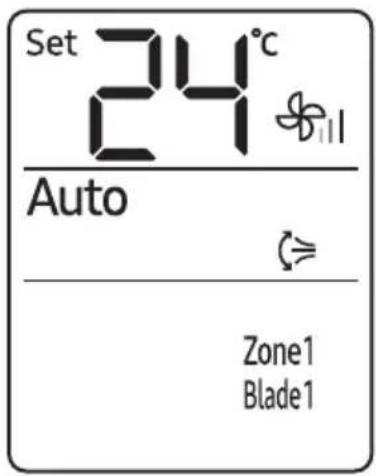 Set 24°C Auto Zone1 Blade1