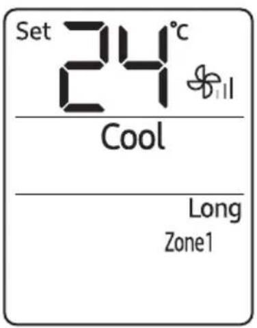 Set 24°C Cool Long Zone1