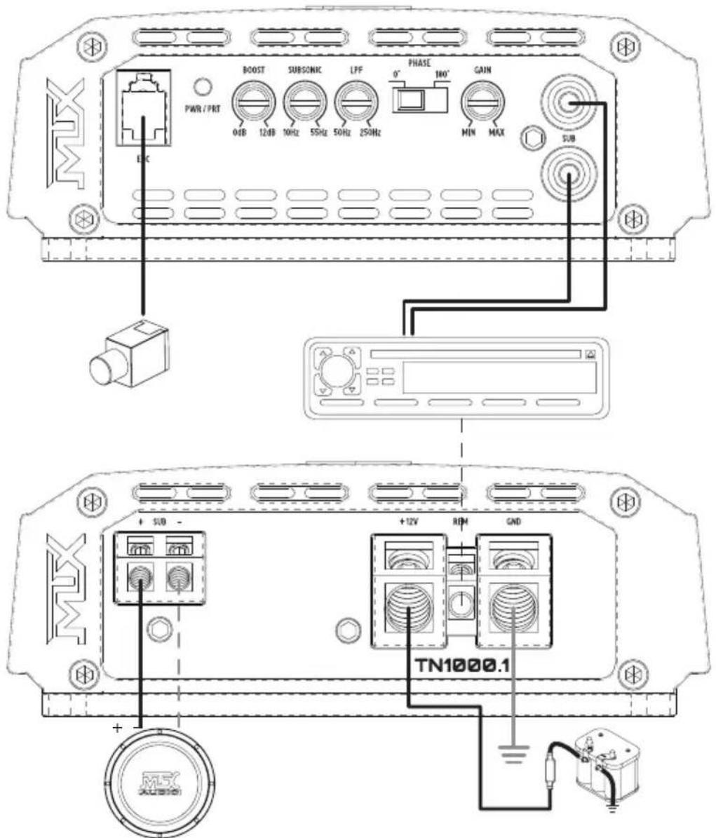 MTX Audio Terminator TN150.2 - WIRING - 1