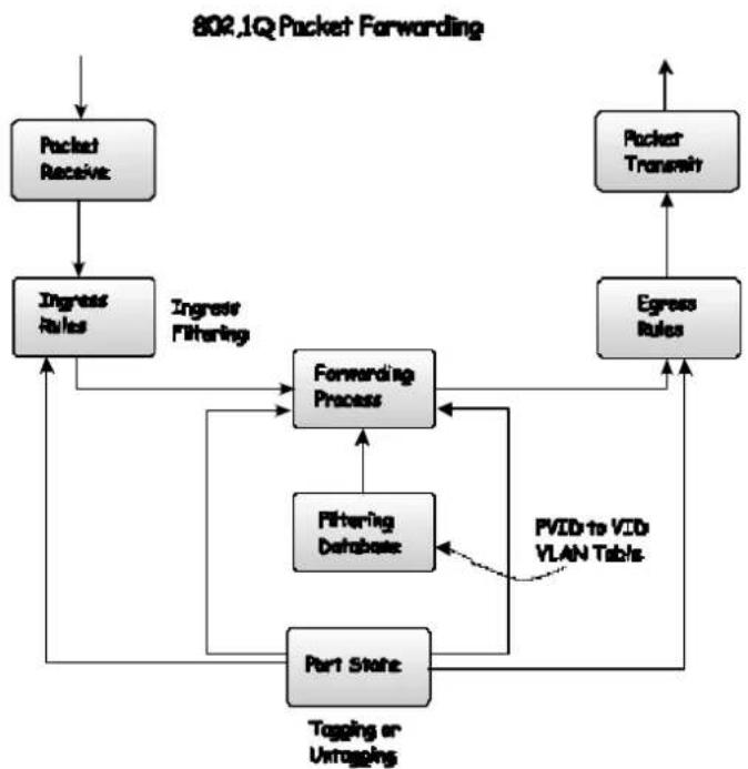 D-LINK DGS-3308TG - 802.1Q VLAN Packet Forwarding - 1