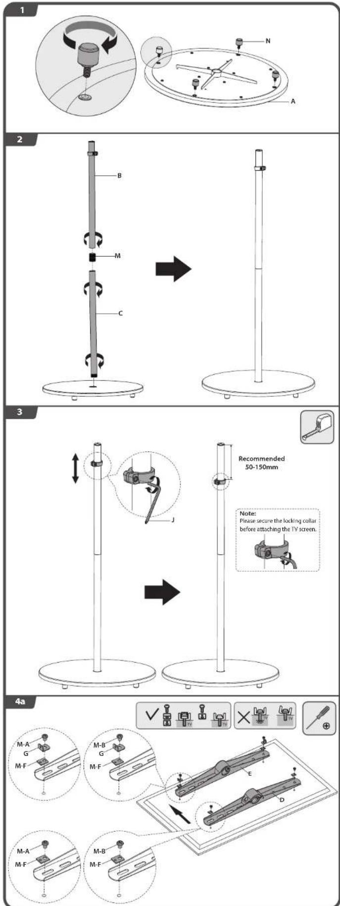 XTRARM FS2040 - TV stand - 7
