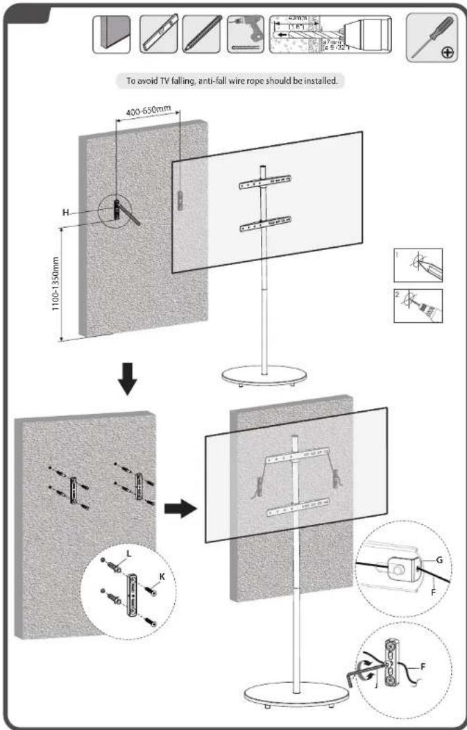 XTRARM FS2040 - TV stand - 5