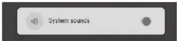 System sounds