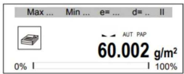 Max ... Min ... e= ... d= .. II AUT PAP 60.002 g/m² 0% I I 100%