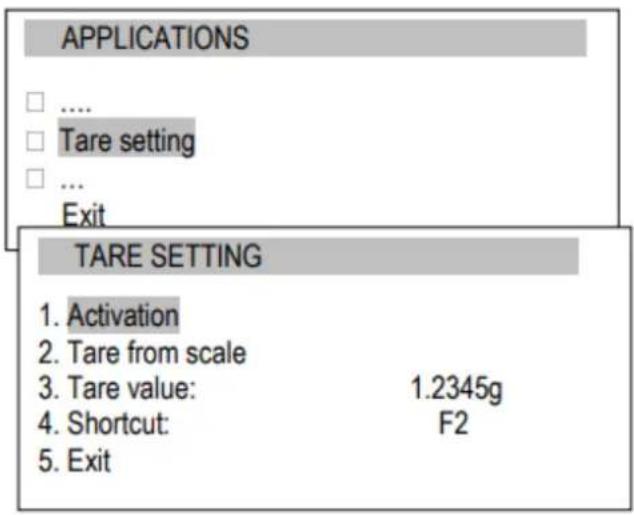 PCE Instruments ABI 120 - Configuración de tara - 1