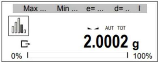 Max ... Min ... e= ... d= .. l AUT TOT 2.0002 g 0% l | 100%