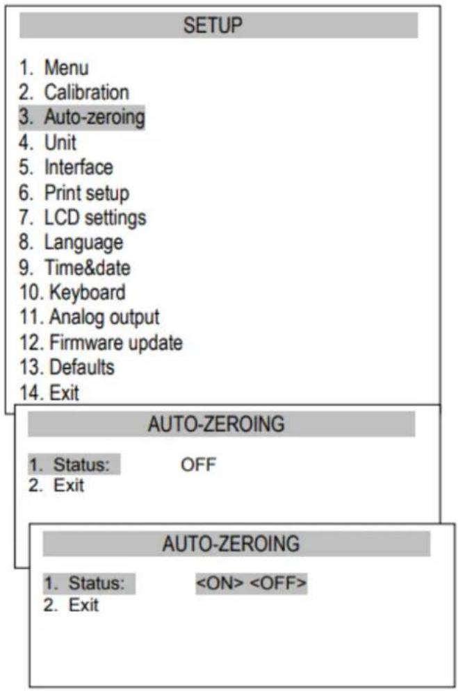 PCE Instruments ABI 120 - Función autocero - 1