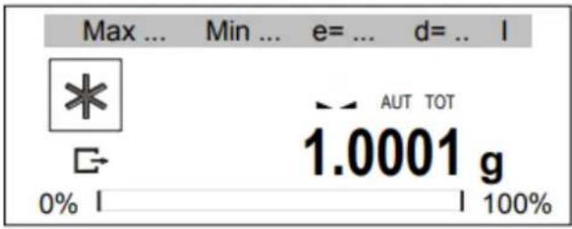 Max ... Min ... e= ... d= .. l * AUT TOT 1.0001 g 0% l | 100%