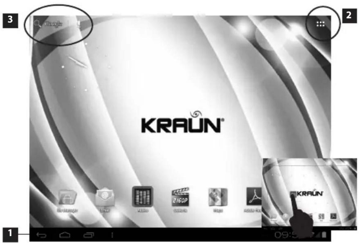 Kraun KTAB 9704DD - HomE ScrEEN - 2