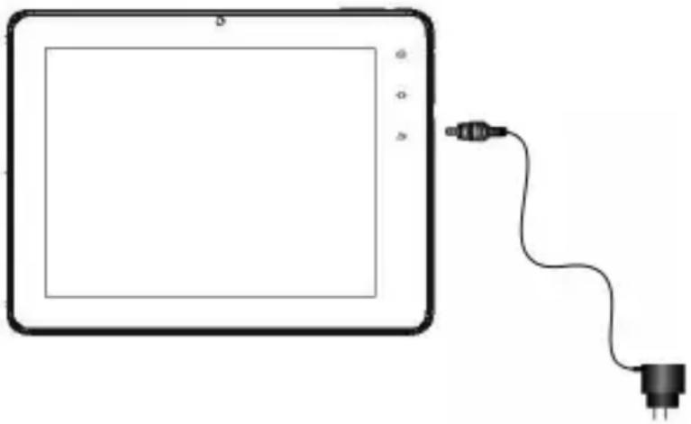 Trevi TAB 8 3G V4 - Ricarica della batteria tramite alimentatore esterno. - 2