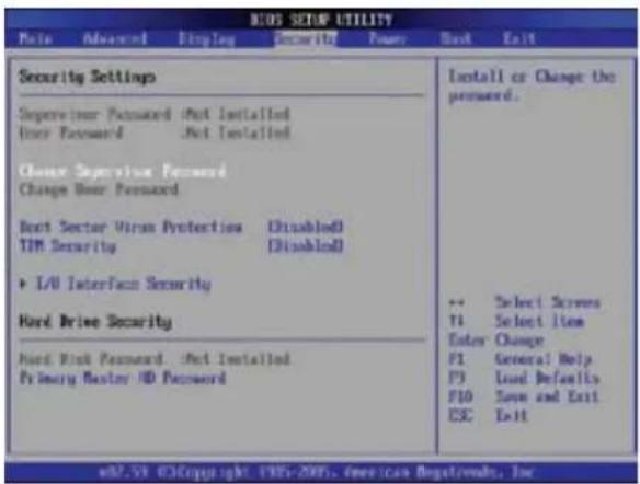 ASUS N20A-2P006E - Configuración de la seguridad - 1