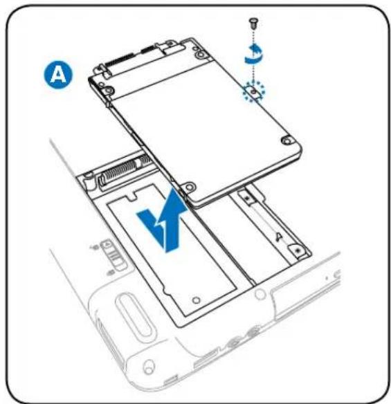 ASUS N20A-2P006E - Extraer la unidad de disco duro: - 1