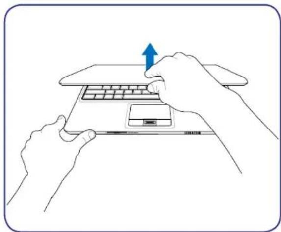 ASUS N20A-2P006E - Abra el panel de visualización 4. Encienda el PC Portátil - 1