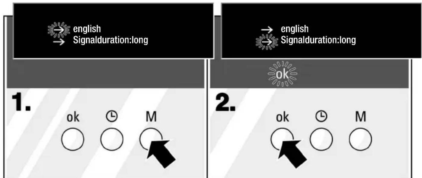 SIEMENS HB77l25 - Changingthesignal duration - 1