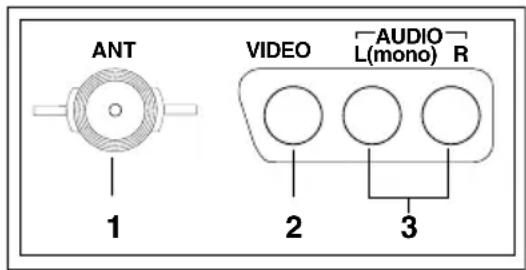 ANT 1 VIDEO AUDIO L(mono) R 2 3