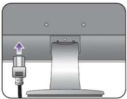 BENQ GW2260E - Connect the power cable to the monitor. - 4