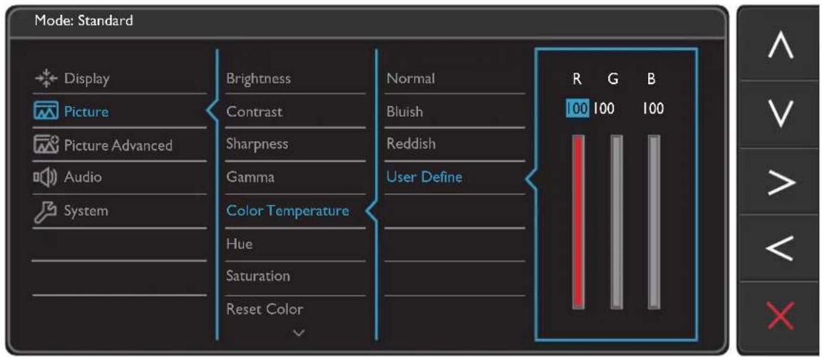 BENQ GW2260E - Picture menu - 1