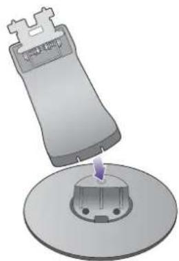 BENQ GW2260E - Attach the monitor base. - 3