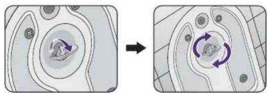 BENQ GW2260E - Attach the monitor base. - 5