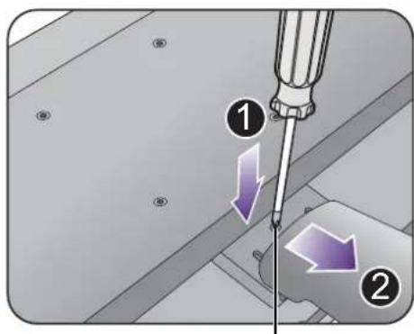 BENQ GW2260E - Remove the monitor stand. - 4