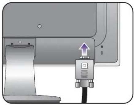 BENQ GW2260E - Connect the PC video cable - 2