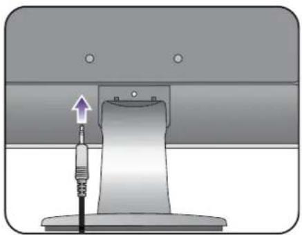 BENQ GW2260E - Connect the power cable to the monitor. - 3