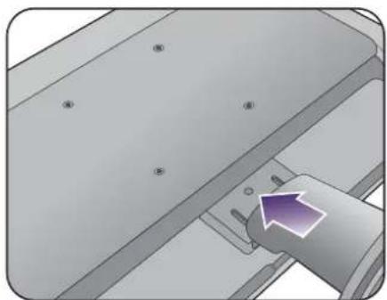 BENQ GW2260E - Attach the monitor base. - 6