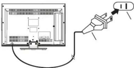 INSIGNIA NS-19E450WA11 - To connect the power: - 1
