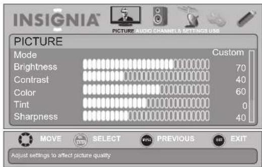 INSIGNIA NS-19E450WA11 - To set parental control levels: - 1