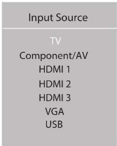INSIGNIA NS-19E450WA11 - To select the video input source: - 1