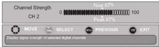 INSIGNIA NS-19E450WA11 - To check the digital signal strength: - 3