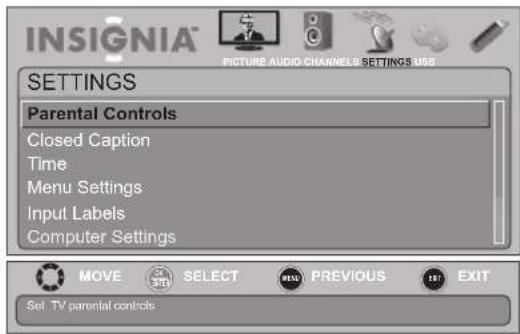 INSIGNIA NS-19E450WA11 - Selecting the analog closed captioning mode - 2