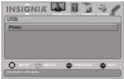 INSIGNIA NS-19E450WA11 - To customize slide show settings: - 2