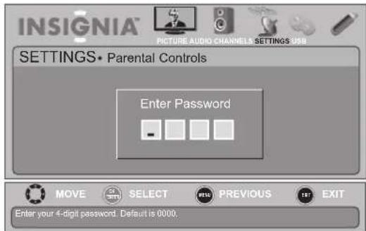 INSIGNIA NS-19E450WA11 - To block unrated TV: - 3