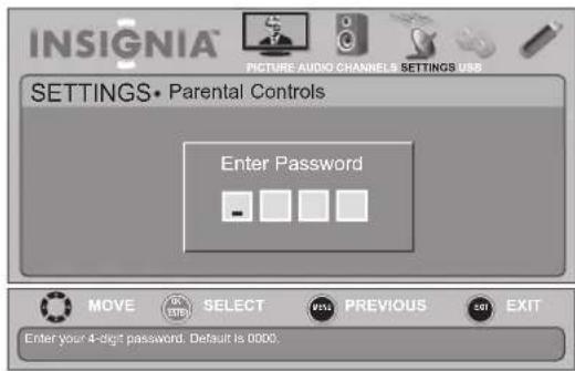 INSIGNIA NS-19E450WA11 - To lock control buttons: - 3