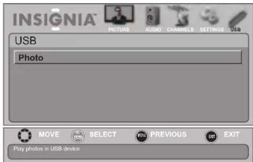 INSIGNIA NS-19E450WA11 - To view photos in a slide show: - 2