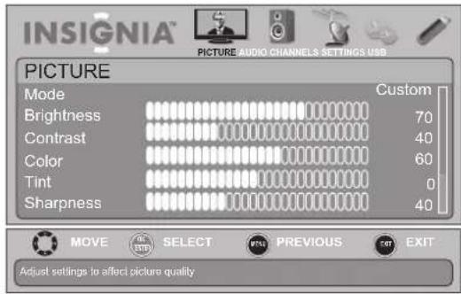 INSIGNIA NS-19E450WA11 - To customize digital closed captioning styles: - 1