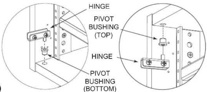 HINGE PIVOT BUSHING (TOP) HINGE PIVOT BUSHING (BOTTOM)