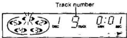 Track number 1 3 0:01 DEC 3 TRACK MIN SEC