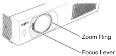 SANYO PLC-WXU30K - Zoom and Focus Adjustment - 1