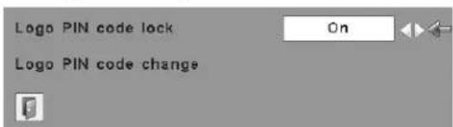 SANYO PLC-WXU30K - Change the Logo PIN code - 3