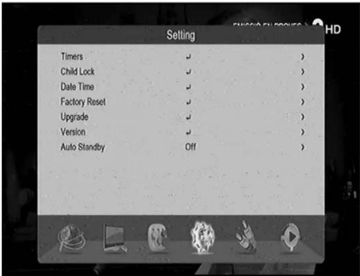 GoGen DVB 116 T2PVR - 7) SYSTEM SETTING - 1