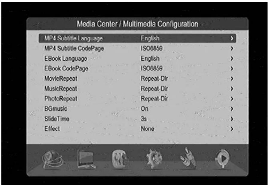 GoGen DVB 116 T2PVR - Multimedia Configuration - 1