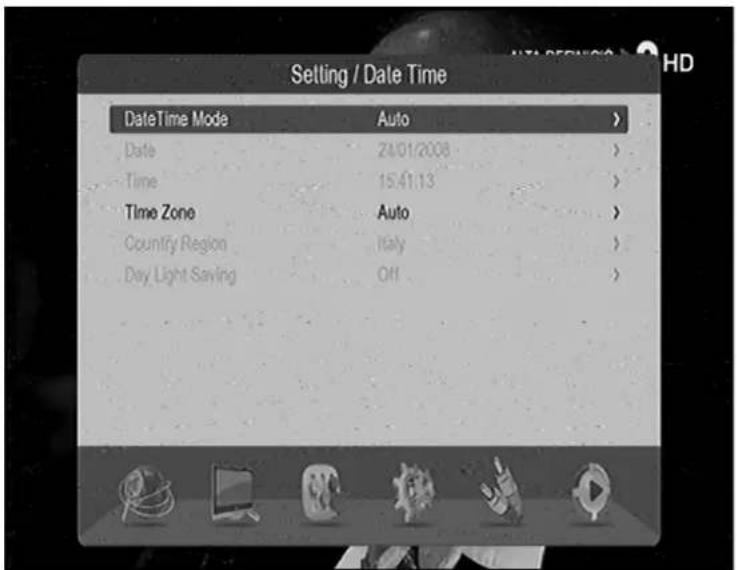 GoGen DVB 116 T2PVR - Datum Uhrzeit - 1