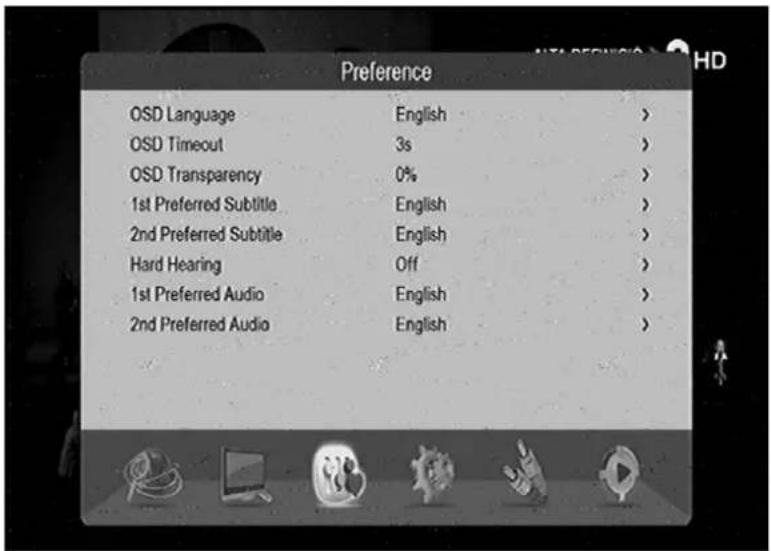 GoGen DVB 116 T2PVR - 6) PRÄFERENZEINSTELLUNG - 1