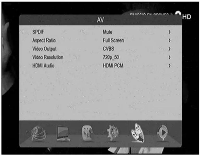 GoGen DVB 116 T2PVR - 8) AV SETTING - 1